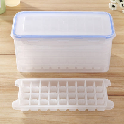 Kleine quadratische Eisformschalen, mehrschichtige Form mit Deckel, Eisaufbewahrungsbox, 5 Schichten, 5 Schichten