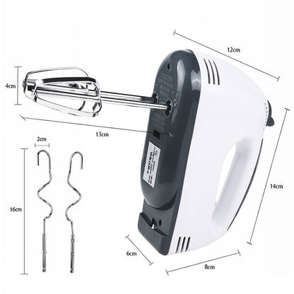 KN007364 100W Haushalt Sieben-Gang einstellbarer elektrischer Hand-Eierschläger, EU-Stecker, KN007364