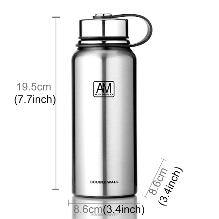 610 ml Outdoor-Vakuum-Edelstahl-Wärmeisolierbecher, tragbare Sportflasche mit großem Fassungsvermögen (Color : 610ml)