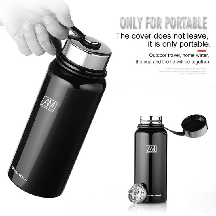 610 ml Outdoor-Vakuum-Edelstahl-Wärmeisolierbecher, tragbare Sportflasche mit großem Fassungsvermögen (Color : 610ml)