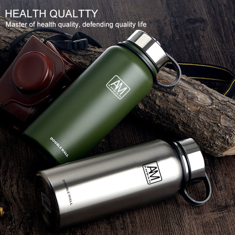 610 ml Outdoor-Vakuum-Edelstahl-Wärmeisolierbecher, tragbare Sportflasche mit großem Fassungsvermögen (Color : 610ml)