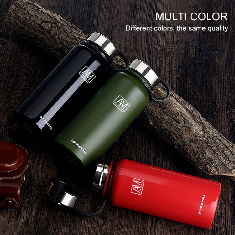 610 ml Outdoor-Vakuum-Edelstahl-Wärmeisolierbecher, tragbare Sportflasche mit großem Fassungsvermögen (Color : 610ml)