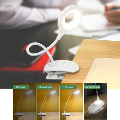 Flexibles Augenschutzlicht mit 28 LEDs, Schwanenhals, Hohlring-Design, Clip und kleiner Nachtlichtfunktion, TGX-770