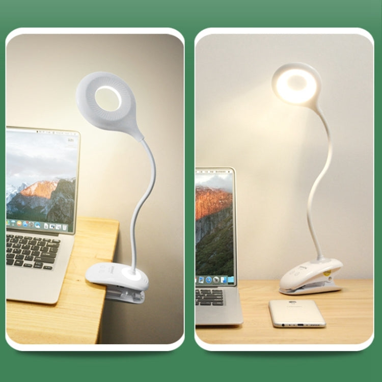 Flexibles Augenschutzlicht mit 28 LEDs, Schwanenhals, Hohlring-Design, Clip und kleiner Nachtlichtfunktion, TGX-770
