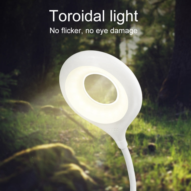 Flexibles Augenschutzlicht mit 28 LEDs, Schwanenhals, Hohlring-Design, Clip und kleiner Nachtlichtfunktion, TGX-770