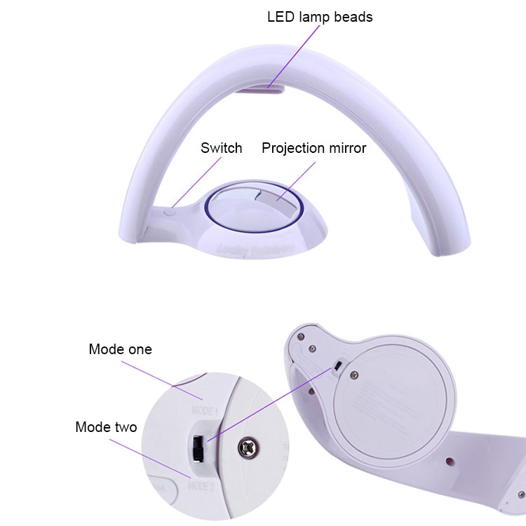Romantische Regenbogen-Projektion Dekorative Lampe Nachttisch LED Nachtlicht
