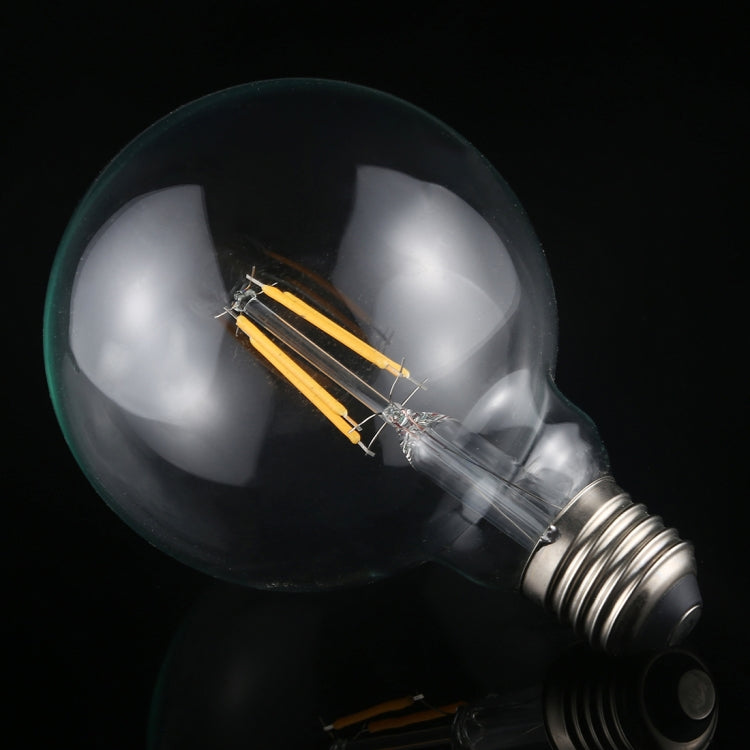 G95 E27 4W 4 LEDs 450 LM 3000K Retro Dimmbare LED-Glühfaden-Glühbirne Energiesparlampe, AC 220V, G95 4W Warmweiß