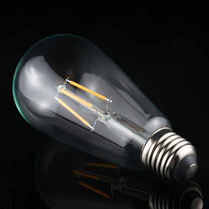 ST64 E27 4W 4 LEDs 600 LM 3000K Retro Dimmbare LED-Glühfaden-Glühbirne Energiesparlampe, AC 220V, ST64 4W Warmweiß