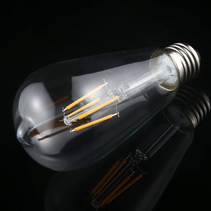 ST64 E27 4W 4 LEDs 600 LM 3000K Retro Dimmbare LED-Glühfaden-Glühbirne Energiesparlampe, AC 220V, ST64 4W Warmweiß