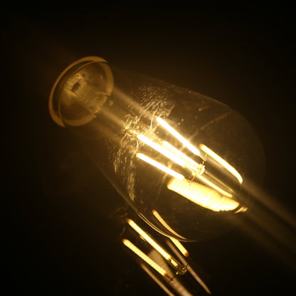 ST64 E27 4W 4 LEDs 600 LM 3000K Retro Dimmbare LED-Glühfaden-Glühbirne Energiesparlampe, AC 220V, ST64 4W Warmweiß