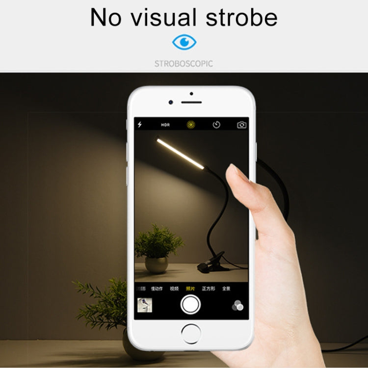 LED-Schreibtischlampe, 8 W, faltbar, verstellbar, Augenschutz, Tischlampe, USB-Plug-in-Version, USB-Plug-in-Version (schwarz), USB-Plug-in-Version (weiß)
