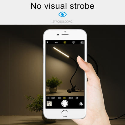 LED-Schreibtischlampe, 8 W, faltbar, verstellbar, Augenschutz, Tischlampe, USB-Plug-in-Version, USB-Plug-in-Version (schwarz), USB-Plug-in-Version (weiß)