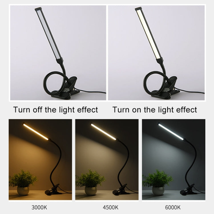 LED-Schreibtischlampe, 8 W, faltbar, verstellbar, Augenschutz, Tischlampe, USB-Plug-in-Version, USB-Plug-in-Version (schwarz), USB-Plug-in-Version (weiß)