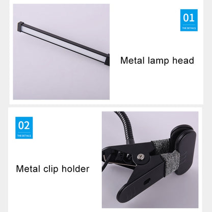 LED Desk Lamp 8W Folding Adjustable USB Charging Eye Protection Table Lamp, USB Charge Version, USB Charge Version(Black), USB Charge Version(White)
