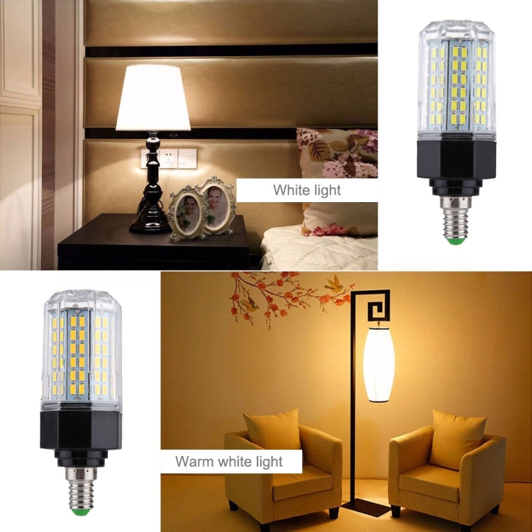 SMD 5730 Energiesparlampe, AC 110-265V, E14 112 LEDs weißes Licht, E14 112 LEDs warmweiß