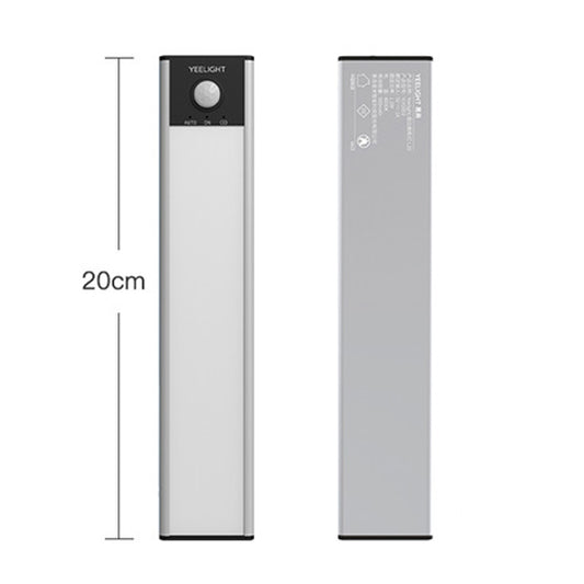 20 cm Original Xiaomi Youpin YEELIGHT LED Smart Human Motion Sensor Lichtleiste Wiederaufladbare Kleiderschrank Schrank Korridor Wandlampen (20 cm)