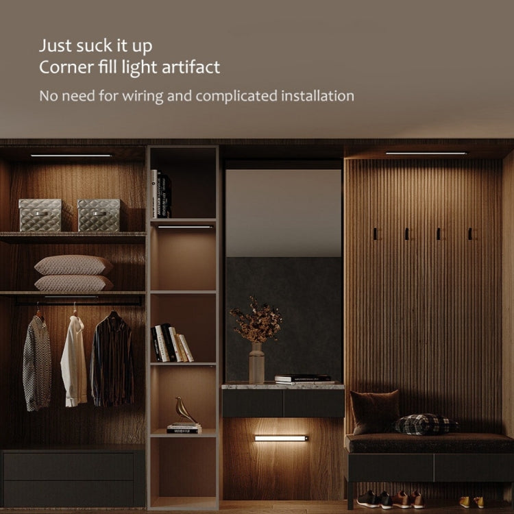 20 cm Original Xiaomi Youpin YEELIGHT LED Smart Human Motion Sensor Lichtleiste Wiederaufladbare Kleiderschrank Schrank Korridor Wandlampen (20 cm)