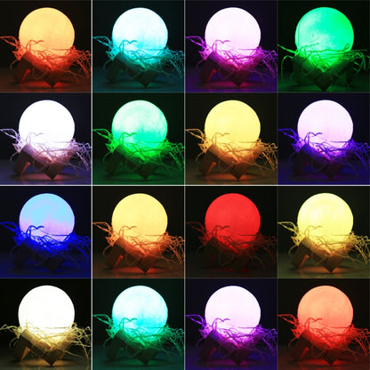 Energiesparendes LED-Nachtlicht mit 16 wechselnden Farben und USB-Aufladung, mit Holzhalterung und Fernbedienung, Touch mit Fernbedienung, 16 Farben (8 cm)