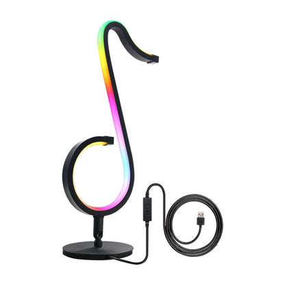 Startseite RGB Illusory Farbe Musiknote Licht Schreibtischlampe