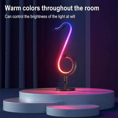 Startseite RGB Illusory Farbe Musiknote Licht Schreibtischlampe