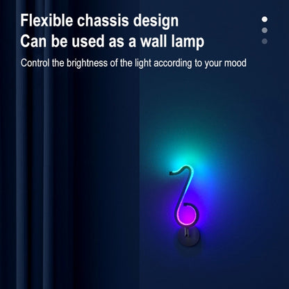 Startseite RGB Illusory Farbe Musiknote Licht Schreibtischlampe
