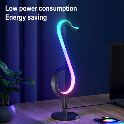 Startseite RGB Illusory Farbe Musiknote Licht Schreibtischlampe