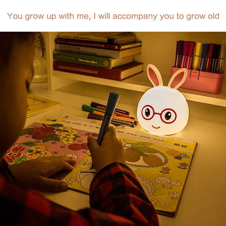 Happy Rabbit Creative Touch 3D LED Dekoratives Nachtlicht, USB-Ladeversion