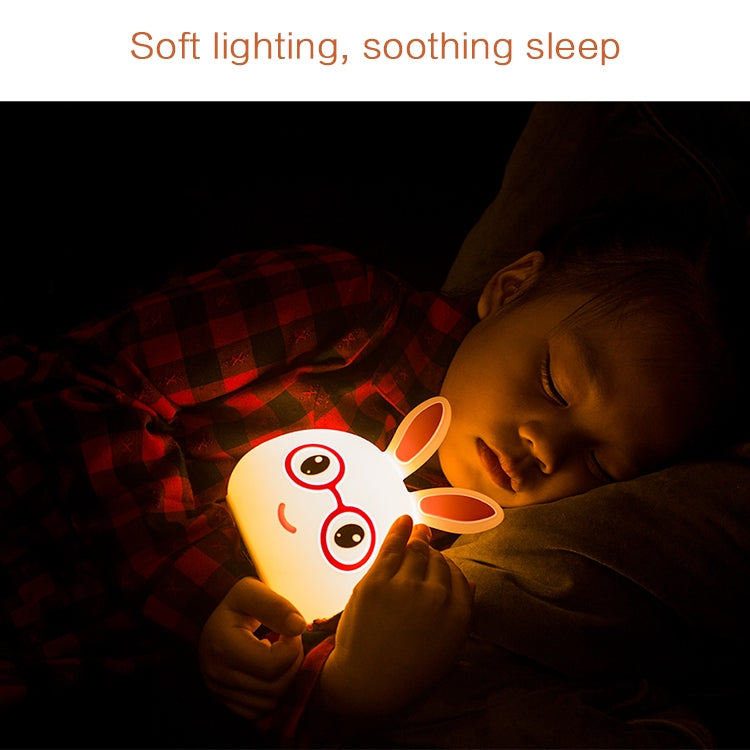 Happy Rabbit Creative Touch 3D LED Dekoratives Nachtlicht, USB-Ladeversion
