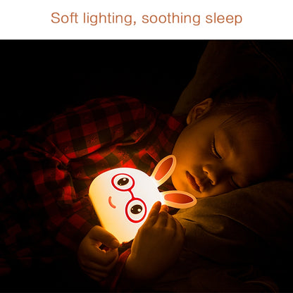 Happy Rabbit Creative Touch 3D LED Dekoratives Nachtlicht, USB-Ladeversion