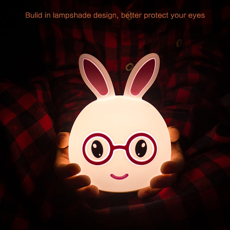 Happy Rabbit Creative Touch 3D LED Dekoratives Nachtlicht, USB-Ladeversion