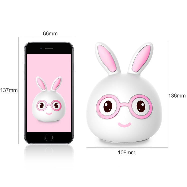 Happy Rabbit Creative Touch 3D LED Dekoratives Nachtlicht, USB-Ladeversion