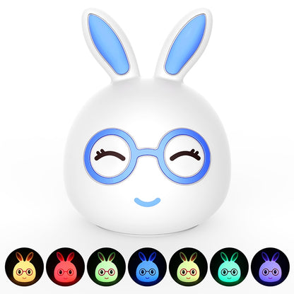 Happy Rabbit Creative Touch 3D LED Dekoratives Nachtlicht, USB-Ladeversion