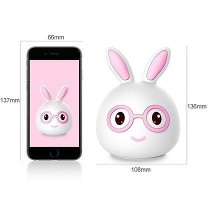 Smiling Rabbit Creative Touch 3D-LED-Dekorationsnachtlicht, USB-Ladeversion, USB-Ladeversion (Pink), USB-Ladeversion (Blau)