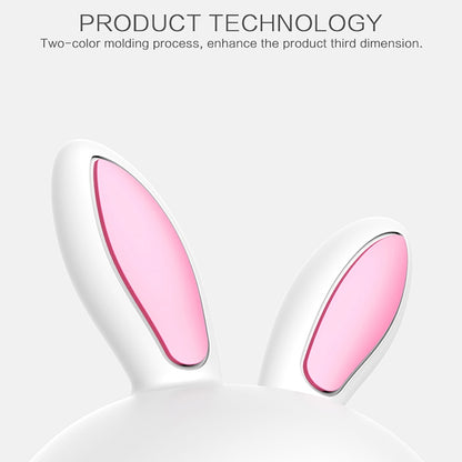 Smiling Rabbit Creative Touch 3D-LED-Dekorationsnachtlicht, USB-Ladeversion, USB-Ladeversion (Pink), USB-Ladeversion (Blau)