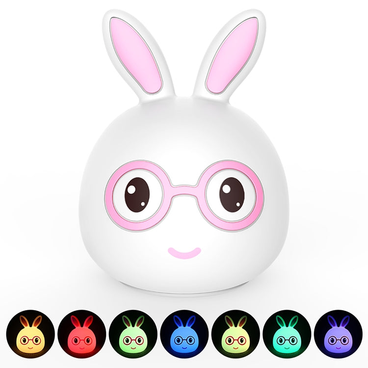 Smiling Rabbit Creative Touch 3D-LED-Dekorationsnachtlicht, USB-Ladeversion, USB-Ladeversion (Pink), USB-Ladeversion (Blau)