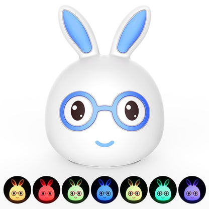 Smiling Rabbit Creative Touch 3D-LED-Dekorationsnachtlicht, USB-Ladeversion, USB-Ladeversion (Pink), USB-Ladeversion (Blau)