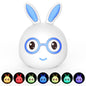 Smiling Rabbit Creative Touch 3D-LED-Dekorationsnachtlicht, USB-Ladeversion, USB-Ladeversion (Pink), USB-Ladeversion (Blau)