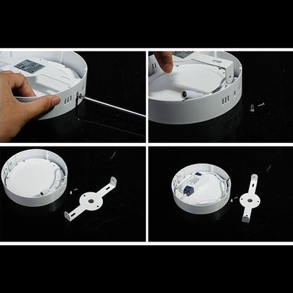 12cm 30 LEDs SMD 2835, AC 85-265V, 6W Warm White Light