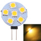 G4 6 LEDs SMD 5050 72LM 2800-3200K Stufenloses Dimmen Energiesparende Lampe mit Stiftsockel, DC 12V, G4 6LEDs SMD 5050 72LM, G4 6 LEDs SMD 5050 72LM