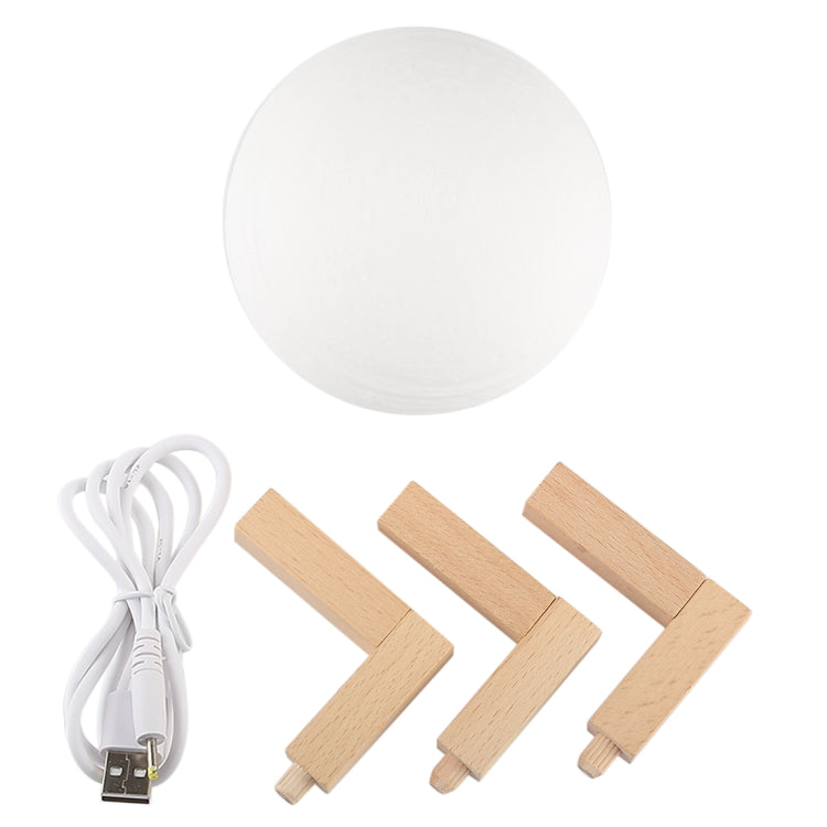 Energiesparendes LED-Nachtlicht mit USB-Aufladung und zwei Farbwechseln, mit Holzhalterung, Touch-Steuerung, zweifarbig (10 cm)