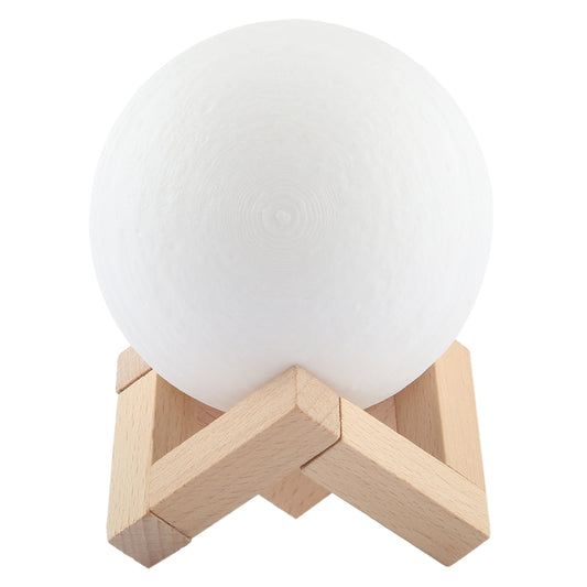 USB-Ladegerät, 7-Farbwechsel, energiesparendes LED-Nachtlicht mit Holzhalterung, 7-farbig geklopft (10 cm)