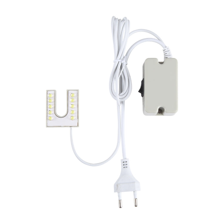 10 LEDs Nähmaschinenlampe U-förmig Highlight Magnet Arbeitsenergiesparlampe