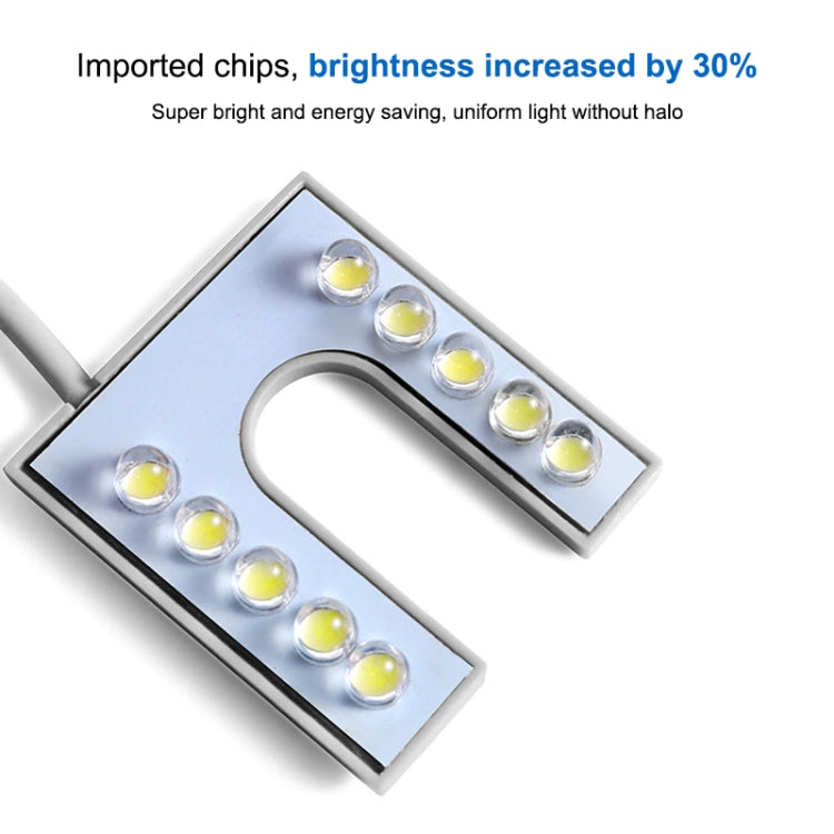10 LEDs Nähmaschinenlampe U-förmig Highlight Magnet Arbeitsenergiesparlampe