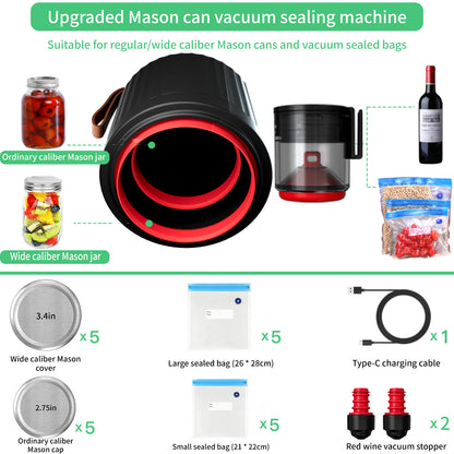 Automatische integrierte Vakuumiermaschine für Einmachgläser für kleine Haushalte