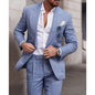 Two-button Coat Men's Two-piece Suit