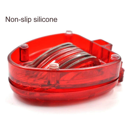 Kitchen Tool Plastic Strawberry Slicer Fruit Knife with Stainless Steel Blade, Strawberry Slicer