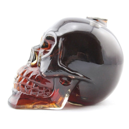 Totenkopfflasche aus Kristallglas für Wodka, Whisky, Bier, Likör, Rotwein und andere Getränke, 350 ml