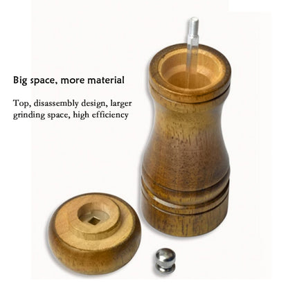 Länge: Klassische Pfeffer-, Gewürz- und Salzmühle aus Holz, Stil 4, 5 Zoll, Stil 4, 8 Zoll, Stil 4, 10 Zoll