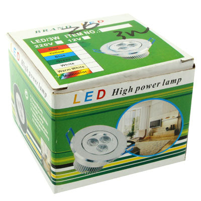 3 LED, AC 85-265V, Warm White Light, White Light