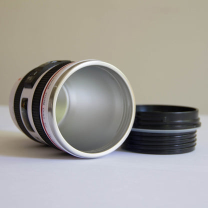 400 ml Kameraobjektivbecher, Caniam EF 24–105 mm F4 Filterbecher für Kaffee, Milch, Wasser als Geschenk, 400 ml, Kameraobjektivbecher